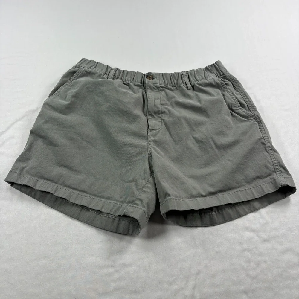 Bear Bottom Shorts Mens XL Gray Chino Stretch Above Knee Preppy Casual
